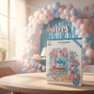 🎈👶💖 Kit De Arco Orgánico Baby Shower y Revelación De Género o 72 Piezas 💙👶🎈