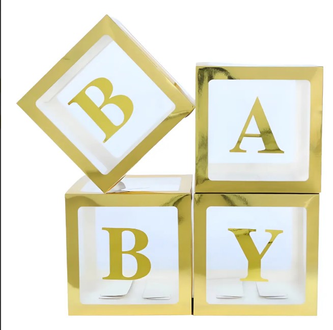 Caja Cubo Baby Decorativo Para Globos X4 Unidades - Image 10
