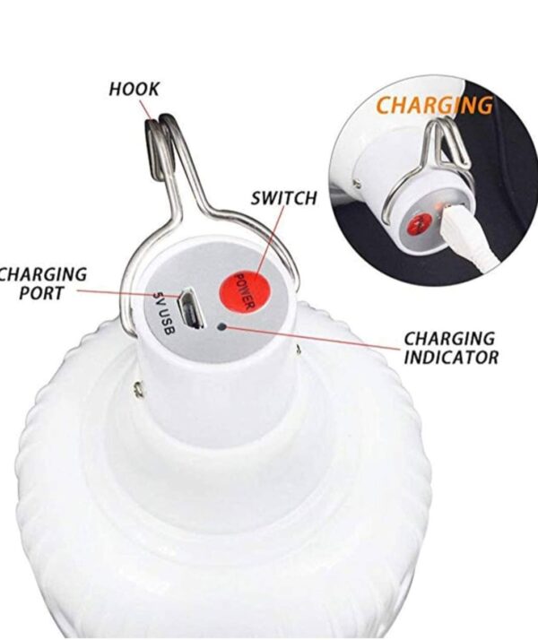 Súper Lámpara Led Recargable Ilumina Por Hasta 6 Horas - Image 6