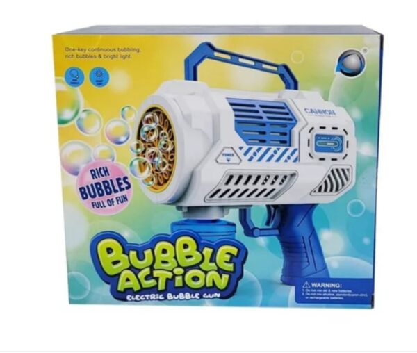 Pistola De Burbujas Recargable Con Luces Ref. 2029