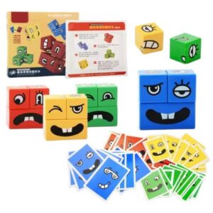 Juego didáctico "Caritas locas"  ¡Diviértete creando emociones!