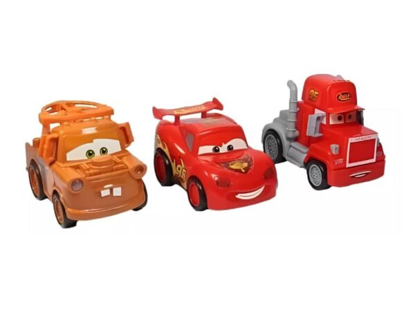 Set de Carros Cars – Rayo McQueen, Mate y Mack