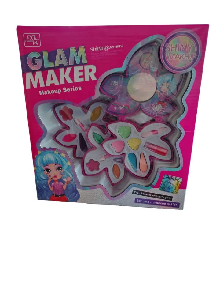 ¡Maquillaje en forma de flor para niñas Cuatro niveles llenos de color, brillo y diversión - Image 2