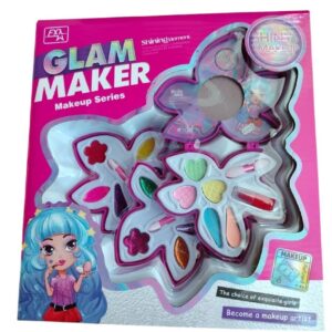 ¡Maquillaje en forma de flor para niñas  Cuatro niveles llenos de color, brillo y diversión