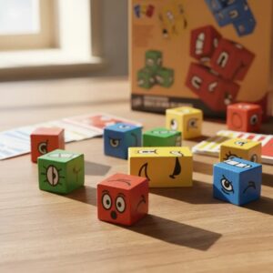 Juego didáctico "Caritas locas" ¡Diviértete creando emociones!