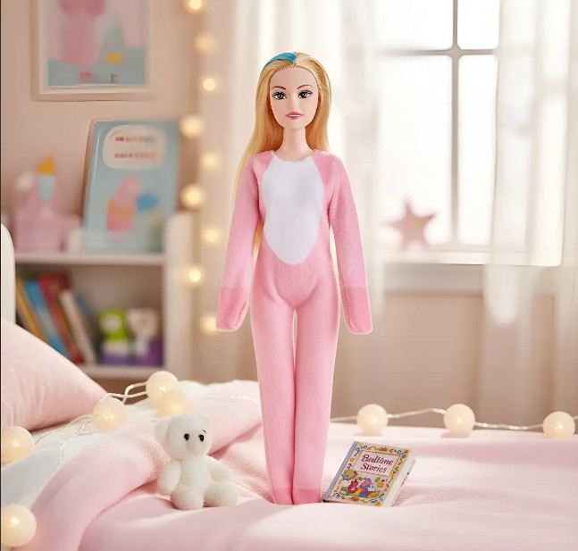 💖🧸 Muñeca Sweet Lovely Con Pijama 🌙✨ - Image 3