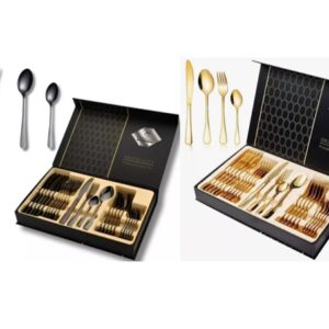✨ ¡Lujo en tu mesa! Set de Cubiertos Premium 🥂