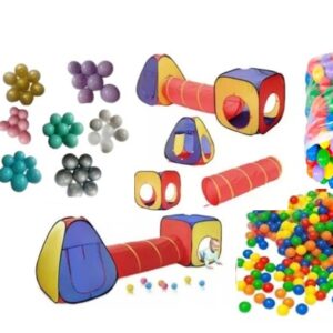 Carpa Cubo Mágica + 100 Pelotas Diversión a Todo Color