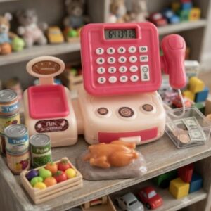 🛒💸 ¡Caja Registradora de Juguete con Sonido y Balanza! REF. 6856A🎁✨
