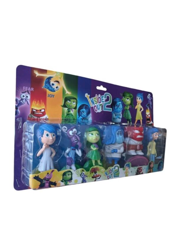 🎉 ¡Colección Emocional! Set de 6 Figuras de Inside Out con Bases Incluidas 🎭
