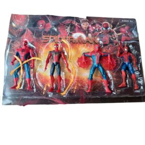 🕸️💡 ¡Héroes con luz y acción! Set articulado con efecto luminoso 🔥✨