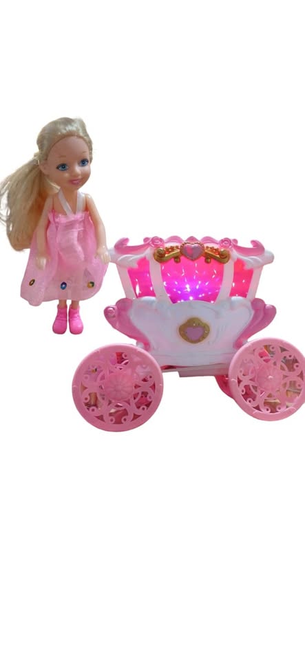 🌸✨ Carruaje Real de Ensueño con Muñeca y Caballo 🏰🐴💖 - Image 4