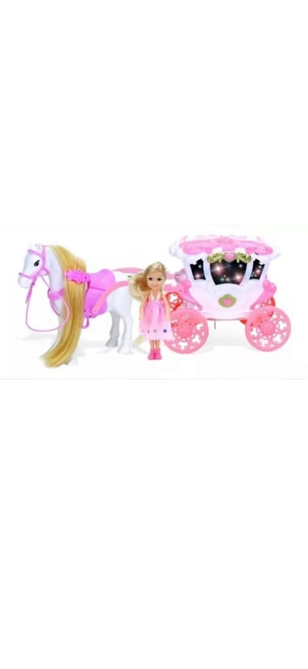 🌸✨ Carruaje Real de Ensueño con Muñeca y Caballo 🏰🐴💖 - Image 3