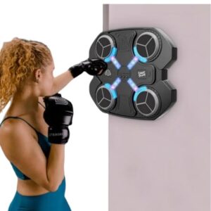 💡 Boxeador Interactivo 🥊con Luces y Bluetooth🔥Desafía los 4 Paneles de Poder y Ritmo🎶
