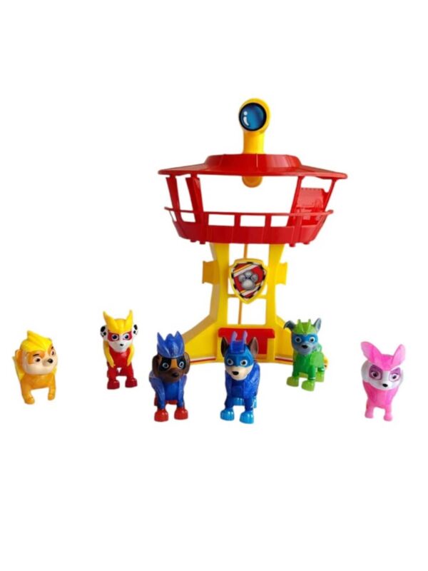 🐶🚨 ¡Torre de Vigilancia Paw Patrol con 6 Perritos Guardianes! 🌈✨ - Image 5