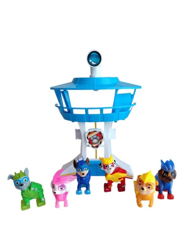 🐶🚨 ¡Torre de Vigilancia Paw Patrol con 6 Perritos Guardianes! 🌈✨ - Image 3