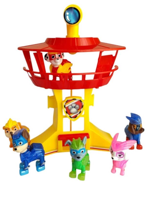 🐶🚨 ¡Torre de Vigilancia Paw Patrol con 6 Perritos Guardianes! 🌈✨ - Image 2