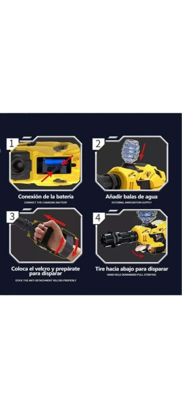 🚀 ¡Mega Lanzador de BioGel "Tanque Blanco" (Referencia Amarillo Power)! 🔥💦 - Image 6