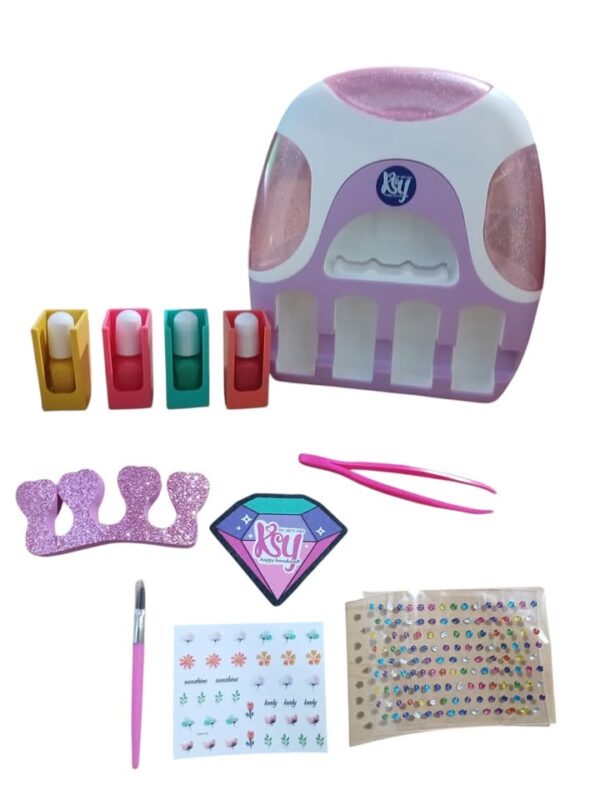 💖✨ ¡SECADORA DE UÑAS MÁGICA PARA NIÑAS CON GLITTER Y STICKERS! 💅🌈 - Image 4
