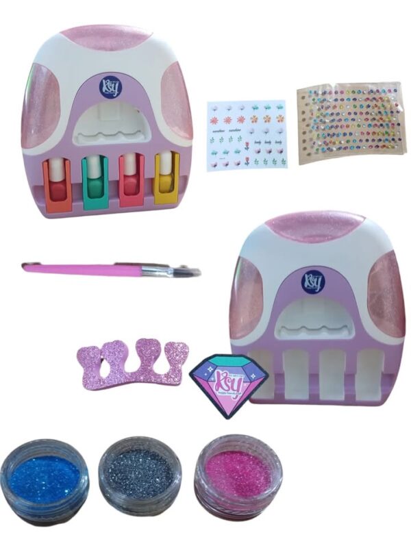 💖✨ ¡SECADORA DE UÑAS MÁGICA PARA NIÑAS CON GLITTER Y STICKERS! 💅🌈 - Image 5