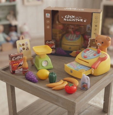 🐻💳 ¡Súper Caja Registradora Interactiva con Sonidos y Accesorios! 🍓🎶 - Image 3