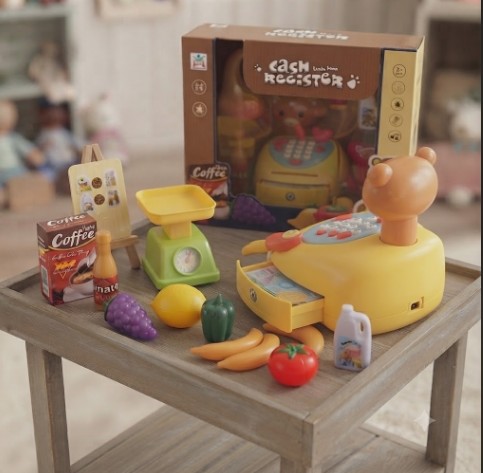 🐻💳 ¡Súper Caja Registradora Interactiva con Sonidos y Accesorios! 🍓🎶 - Image 2