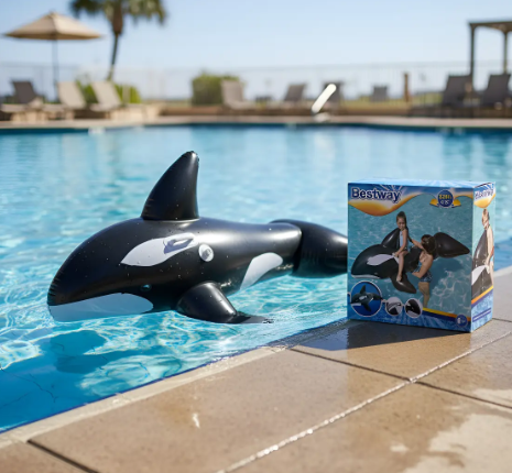 🐳 Orca Inflable Gigante 2.03m – ¡Diversión A Lo Grande Con Bestway!