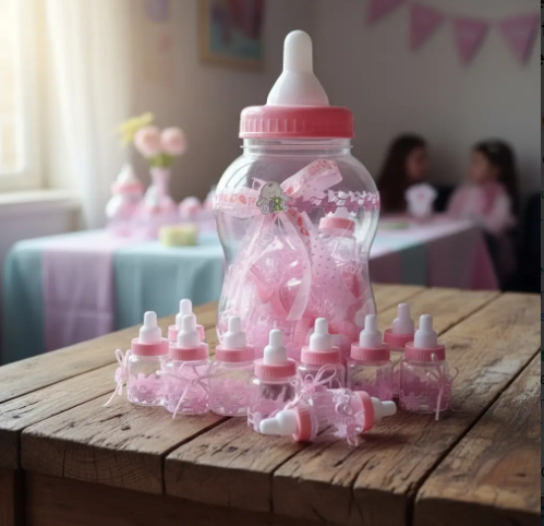 👶🍼 Tetero Gigante Baby Shower Con 30 Mini Teteritos Decorativos Rosa O Azul 🎉💖💙 - Image 6