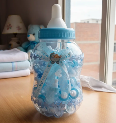 👶🍼 Tetero Gigante Baby Shower Con 30 Mini Teteritos Decorativos Rosa O Azul 🎉💖💙 - Image 5