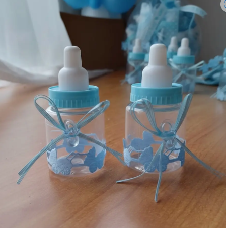 👶🍼 Tetero Gigante Baby Shower Con 30 Mini Teteritos Decorativos Rosa O Azul 🎉💖💙 - Image 3