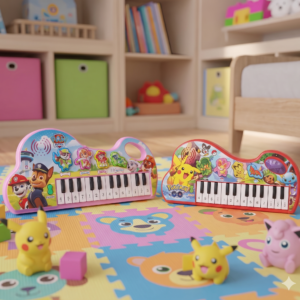 🎹🌈 Organeta Musical Infantil Personajes – Piano Didáctico Para Niños 🎶✨