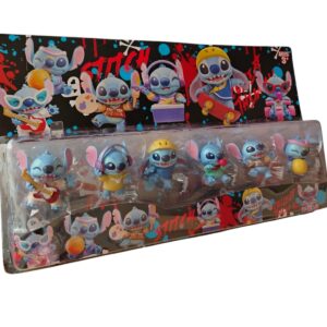 💥✨ Set de Figuras “Alien Azul Travieso” – ¡7 formas de ternura galáctica! 🛸💙