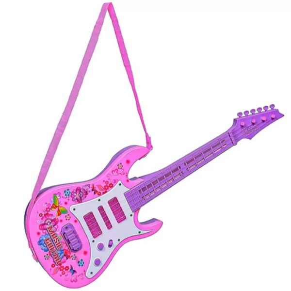 Guitarra Rosa con Luces y Sonido: ¡El Ritmo de Tu Corazón! 💖✨ - Image 8