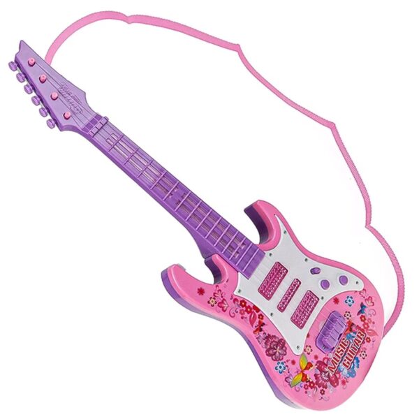 Guitarra Rosa con Luces y Sonido: ¡El Ritmo de Tu Corazón! 💖✨ - Image 7