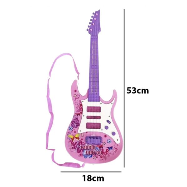 Guitarra Rosa con Luces y Sonido: ¡El Ritmo de Tu Corazón! 💖✨ - Image 4