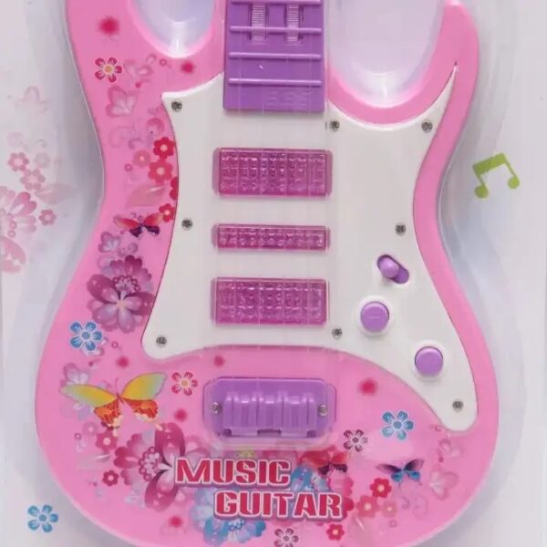 Guitarra Rosa con Luces y Sonido: ¡El Ritmo de Tu Corazón! 💖✨ - Image 9