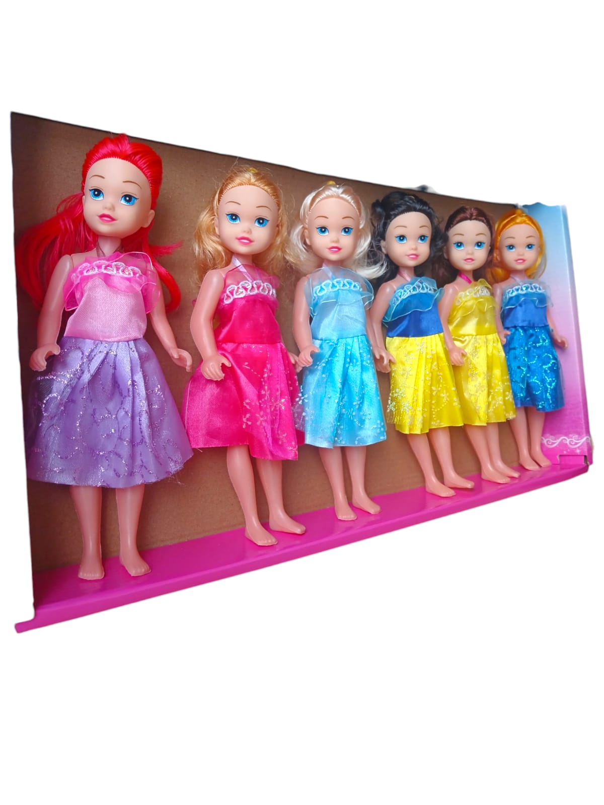 🌟 Pack de Princesitas de Ensueño – Set de 6 Muñecas Coloridas 🌈👑 - Image 2