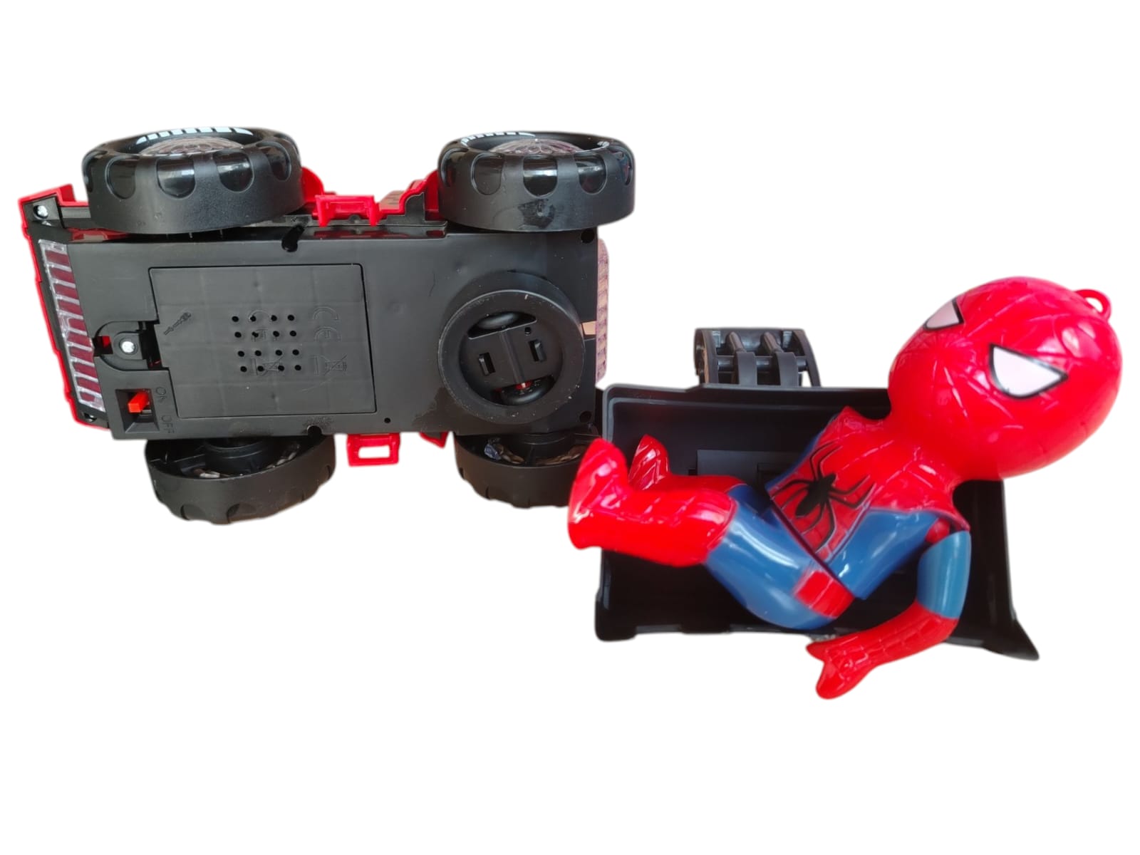 🚜 Excavadora Héroe Arácnido con Luces y Sonido 🕷️✨ – ¡Diversión Total! - Image 7