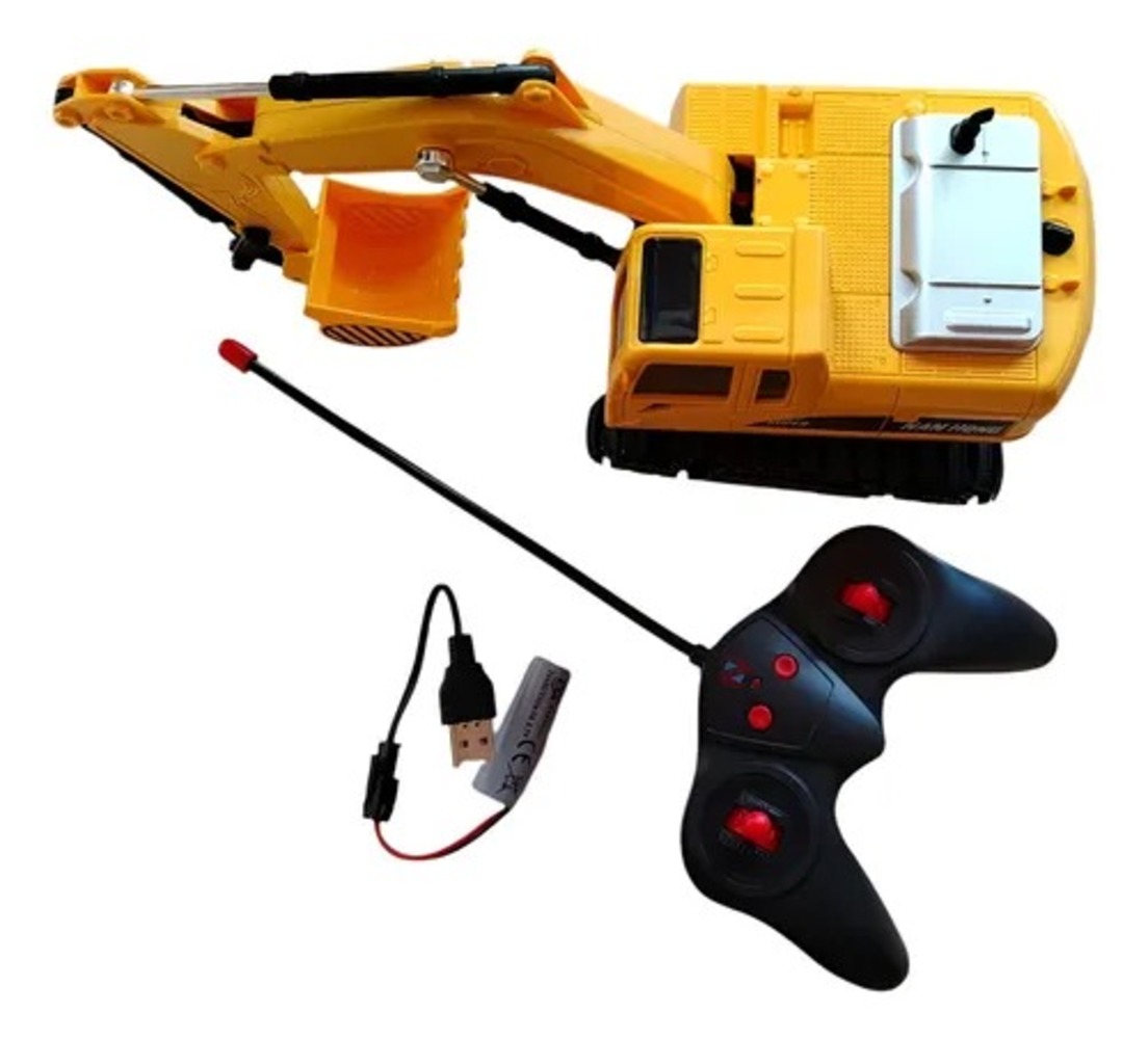 🚜 Súper Excavadora a Control Remoto con Luz, Sonido y Movimiento Real ✨ - Image 6