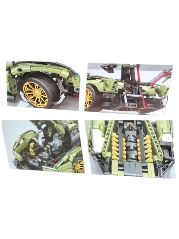 🚗💥 ¡Arma la Velocidad! Súper Auto Deportivo de 1148 Piezas 🧩🔥 - Image 5