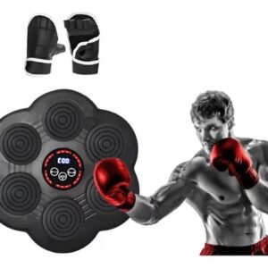 ¡Máquina de boxeo interactiva con 6 paneles, luces rítmicas y música integrada! 💥🎶