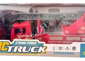 🚒 Camión de Bomberos con Control Remoto – Escalera Giratoria y Luces 🔥