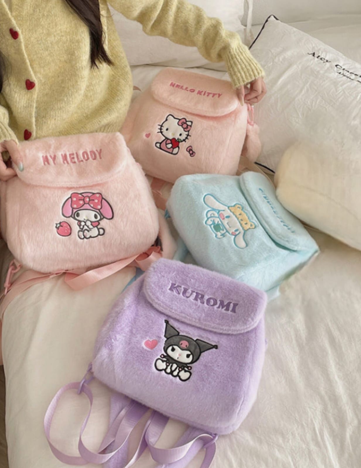 👜✨ Bolsos de Peluche Sanrio - Edición Súper Kawaii ✨🧸