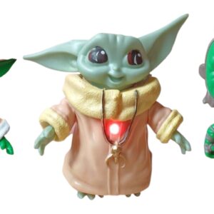 🌌✨ Set x3 Figuras Galácticas con Luz en el Pecho 🚀🔴