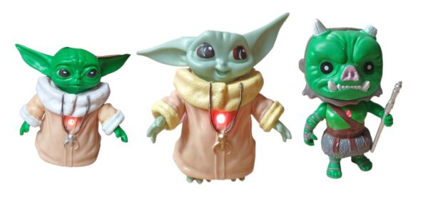 🌌✨ Set x3 Figuras Galácticas con Luz en el Pecho 🚀🔴