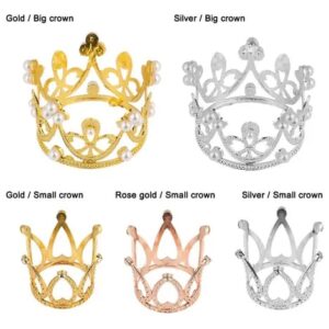 :  👑 Mini Coronas Decorativas de Lujo – Varios Colores y Tamaños 👑