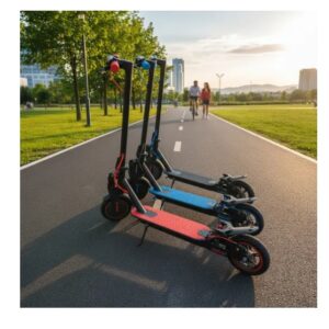 🚀 Patineta Eléctrica Portátil con Amortiguador Frontal y App 📱⚡