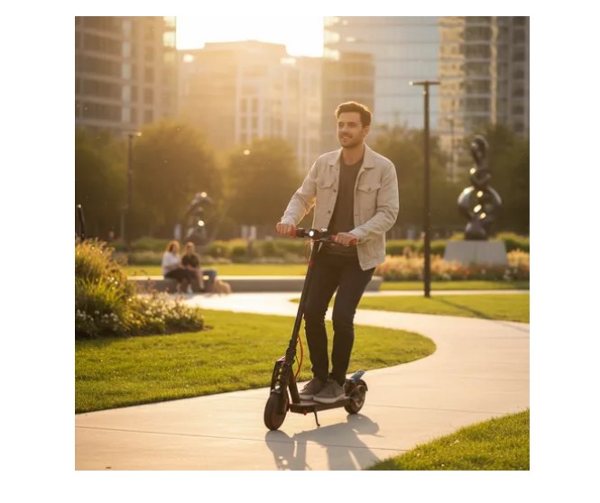 🚀 Patineta Eléctrica Portátil con Amortiguador Frontal y App 📱⚡ - Image 3