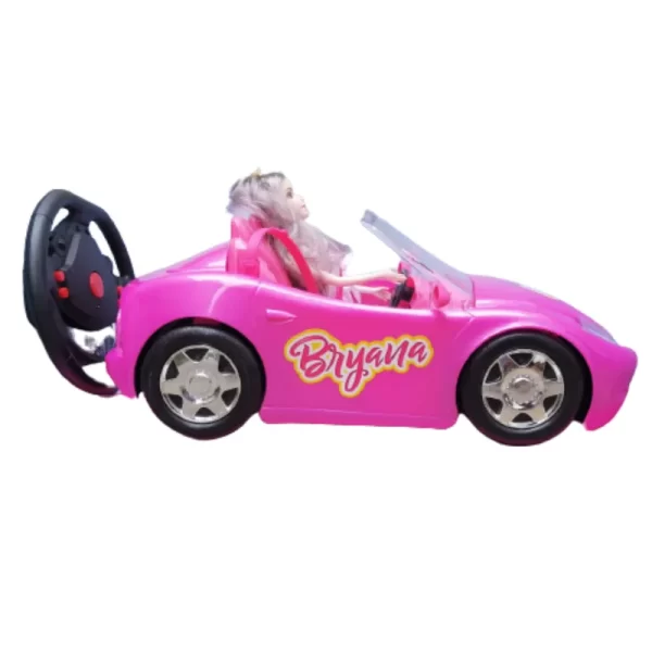 🌟🚗 ¡Súper Convertible Rosado a Control Remoto Luces y Música 🔋🎶💡 - Image 3