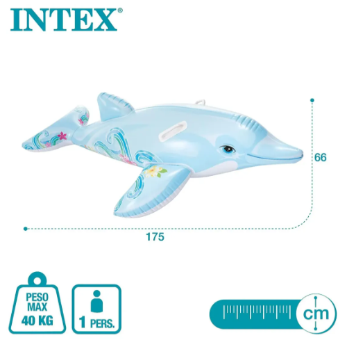 Flotador De Delfín Inflable Intex 175cm - Image 5